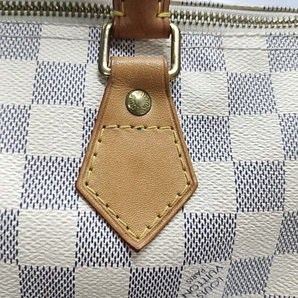 SPEEDY 30 Damier Azur Coated Canvas White