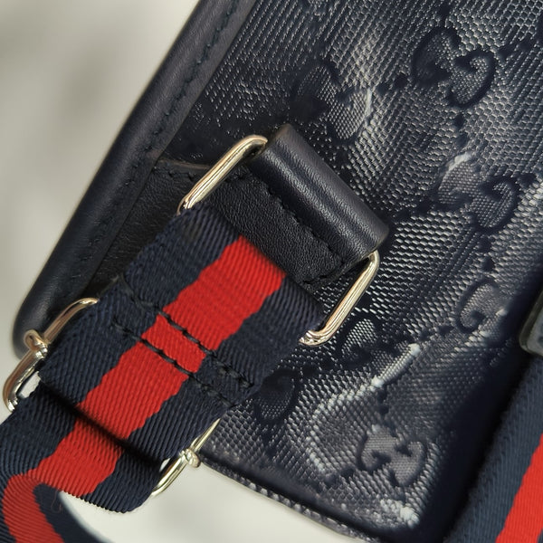 Monogram Coated Canvas Backpack Blue