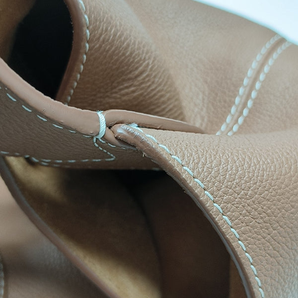 LOW KEY HOBO PM Monogram Calfskin Brown