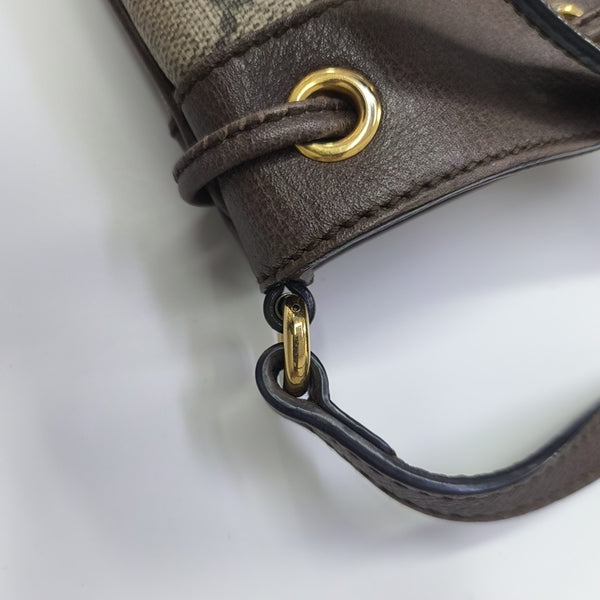 Ophidia Mini Monogram Coated Canvas Beige