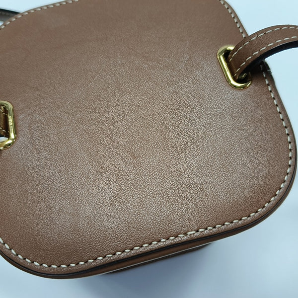 Calfskin Shoulder Bag Brown