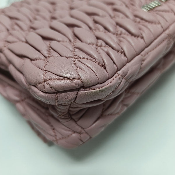 Crystal Quilted Lambskin Pink