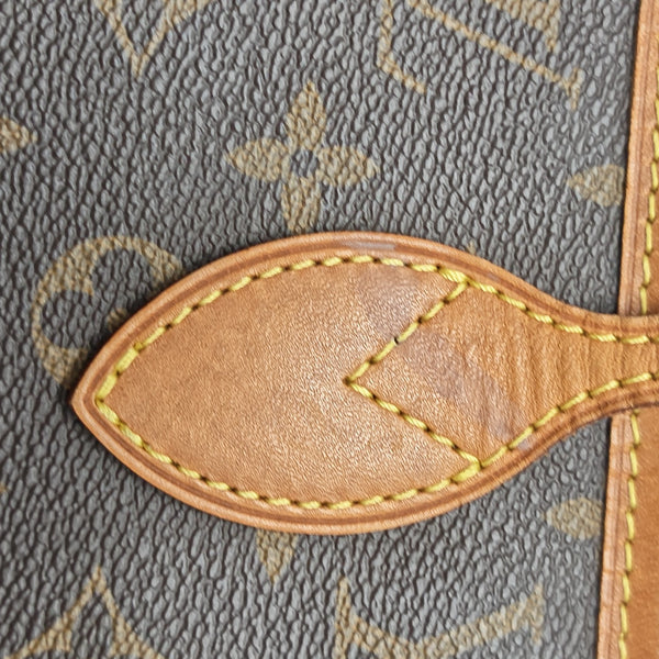 NEVERFULL MM Monogram Coated Canvas Brown