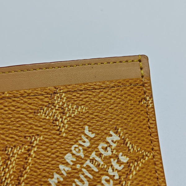 ENVELOPPE Coated Canvas Yellow Card Holder