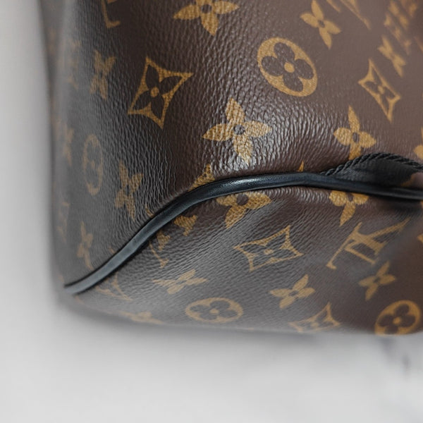 JOSH Monogram Coated Canvas Brown