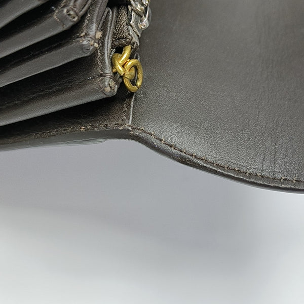 Monogram Coated Canvas Clutch Black