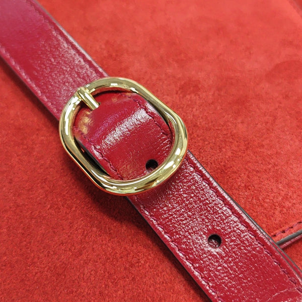 GG Ring Medium Suede Red