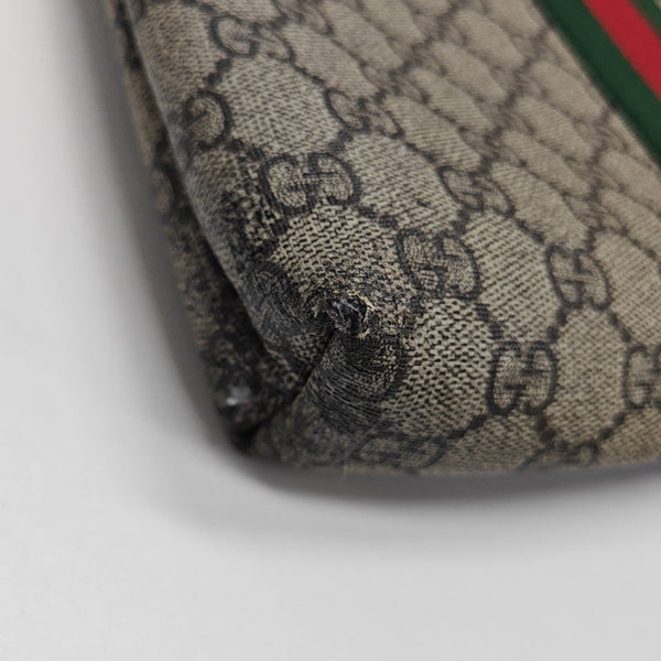 GG Supreme Monogram Coated Canvas Black
