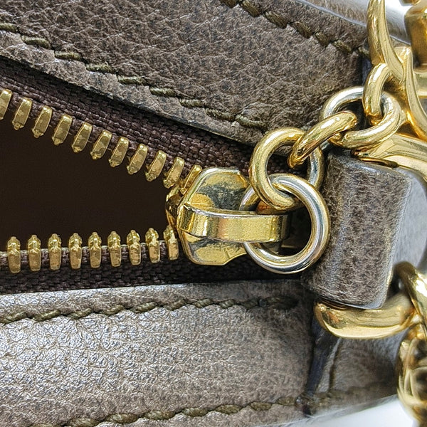 Authenticated pre-owned Ophidia Mini Monogram Coated Canvas Beige - Shoulder Bag at Looply