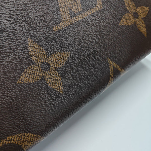 Authenticated pre-owned ONTHEGO MM Monogram Coated Canvas Brown - Tote Bag at Looply