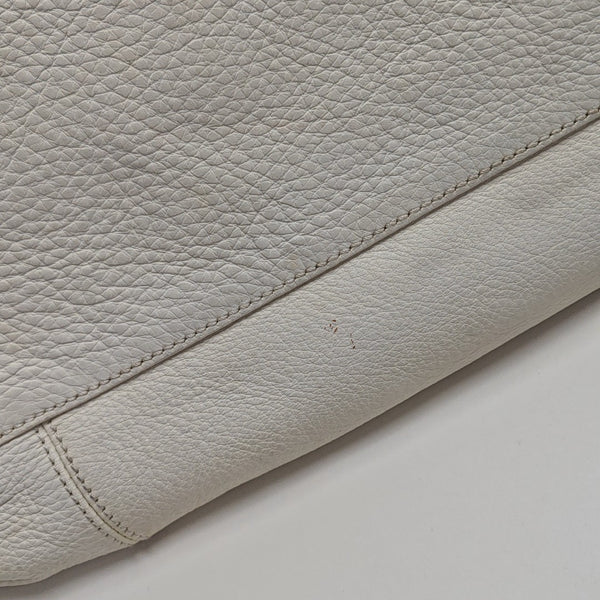 Calfskin Top Handle Bag White