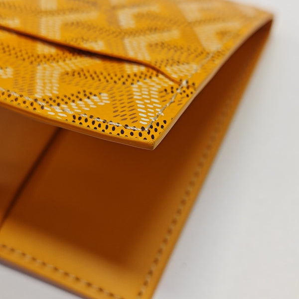 Coated Canvas Wallet Yellow
