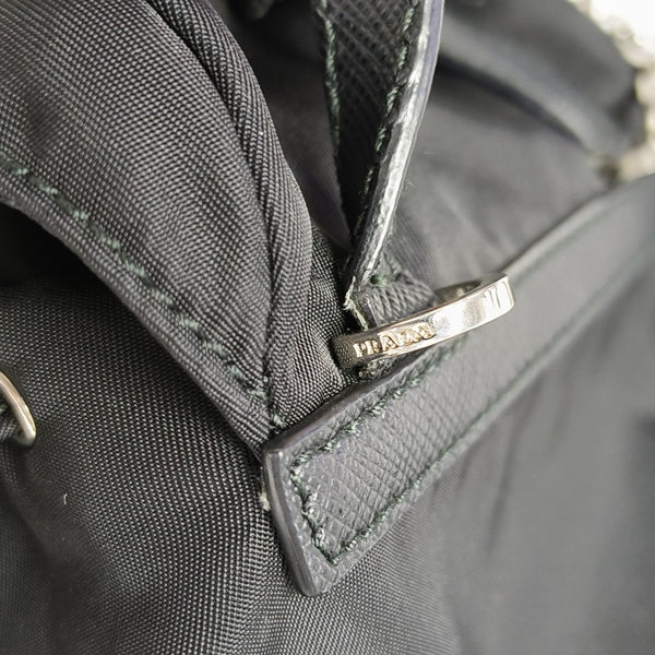 Nylon Shoulder Bag Mini Black