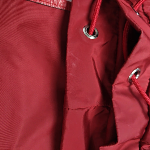Monogram Nylon Backpack Red