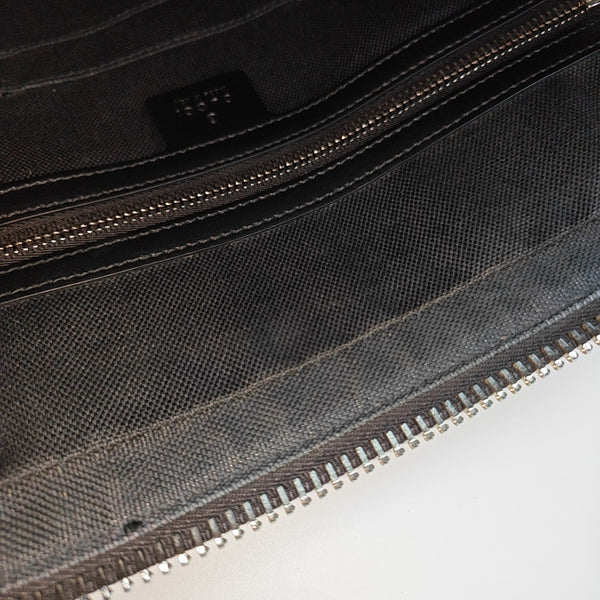 Monogram Coated Canvas Shoulder Bag Black