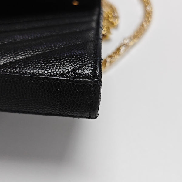 MONOGRAM Medium Chevron Calfskin Black