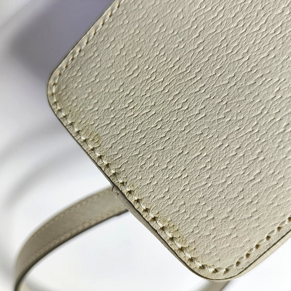 Ophidia Small Calfskin White