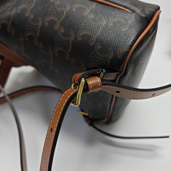 TRIOMPHE Mini Coated Canvas Brown