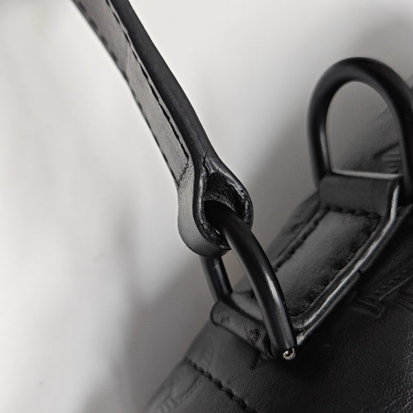 CHALK Monogram Calfskin Black