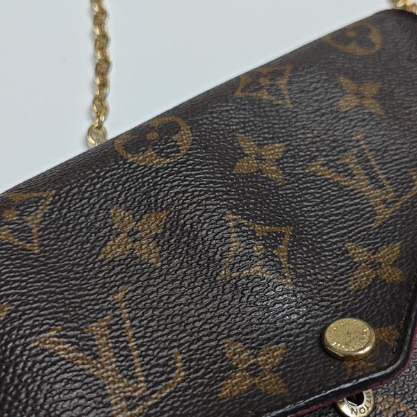 FÉLICIE Monogram Coated Canvas Brown