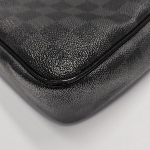DANIEL Damier Graphite Coated Canvas Gray