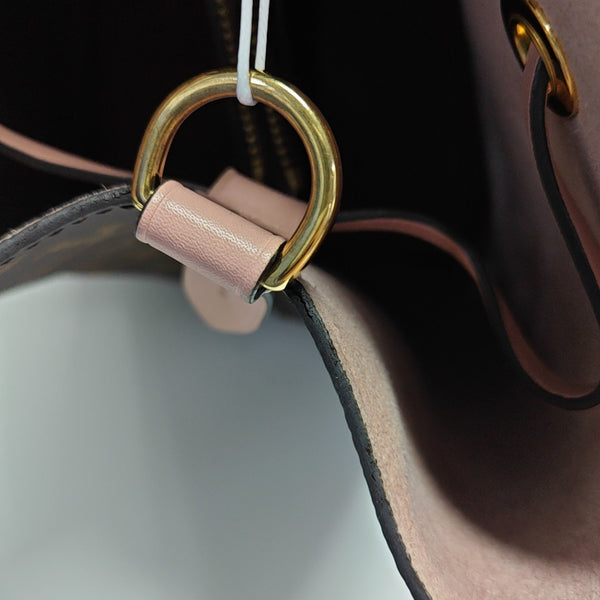 NÉONOÉ MM Monogram Coated Canvas Brown