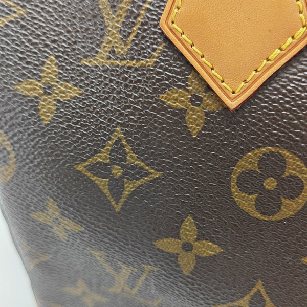 SPEEDY 25 Monogram Coated Canvas Brown