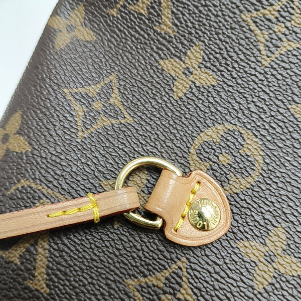NEVERFULL MM Monogram Coated Canvas Brown
