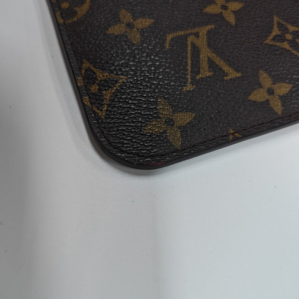 NEVERFULL MM Monogram Coated Canvas Brown
