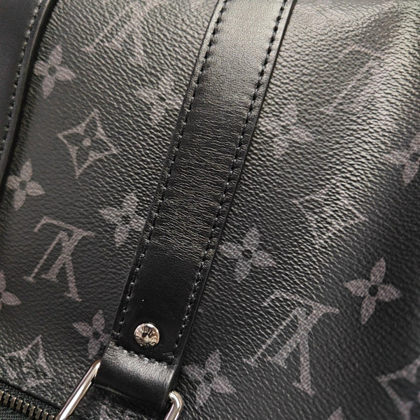 KEEPALL 25 Monogram Coated Canvas Black