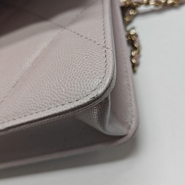 Quilted Grained Calfskin Backpack Pink