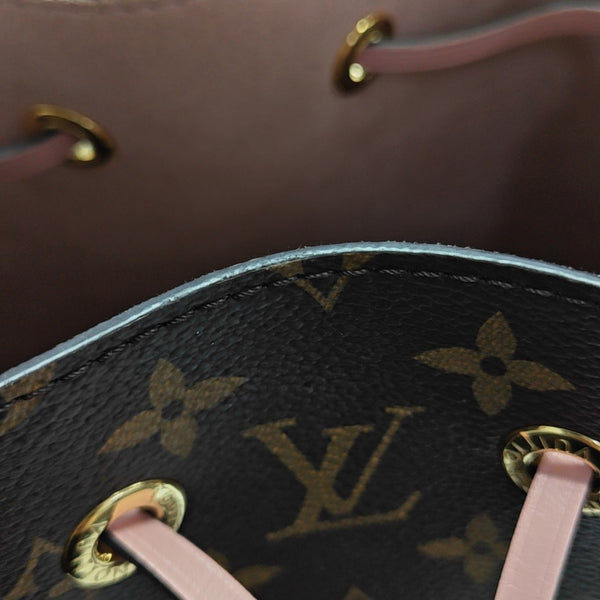 NÉONOÉ MM Monogram Coated Canvas Brown