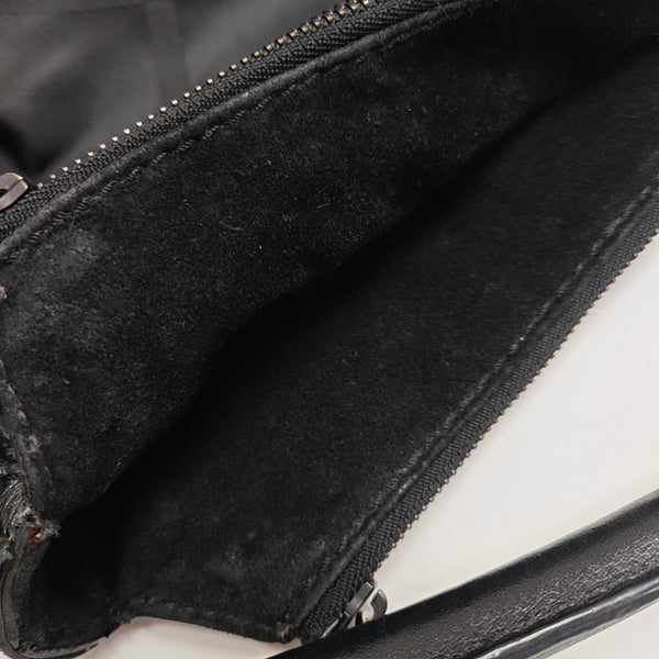 Nylon Top Handle Bag Black