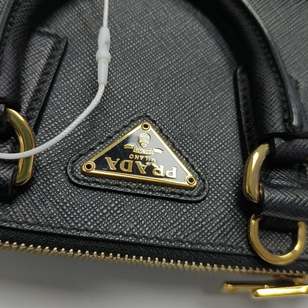 Galleria Super Mini Saffiano Calfskin Black