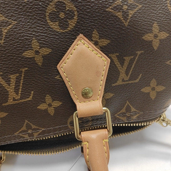SPEEDY 25 Monogram Coated Canvas Brown