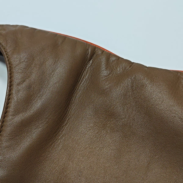 Calfskin Shoulder Bag Brown