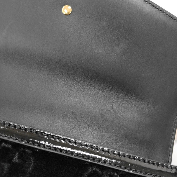 Sylvie Small Monogram Velvet Black