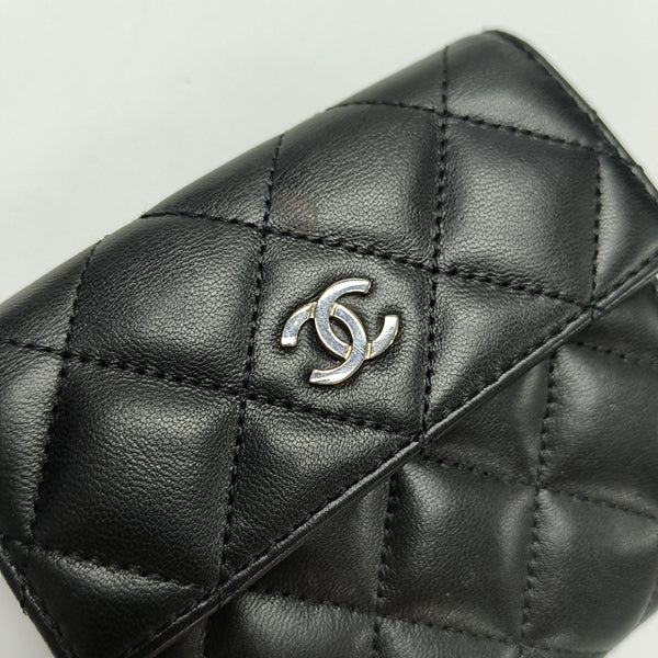 Quilted Lambskin Wallet Black