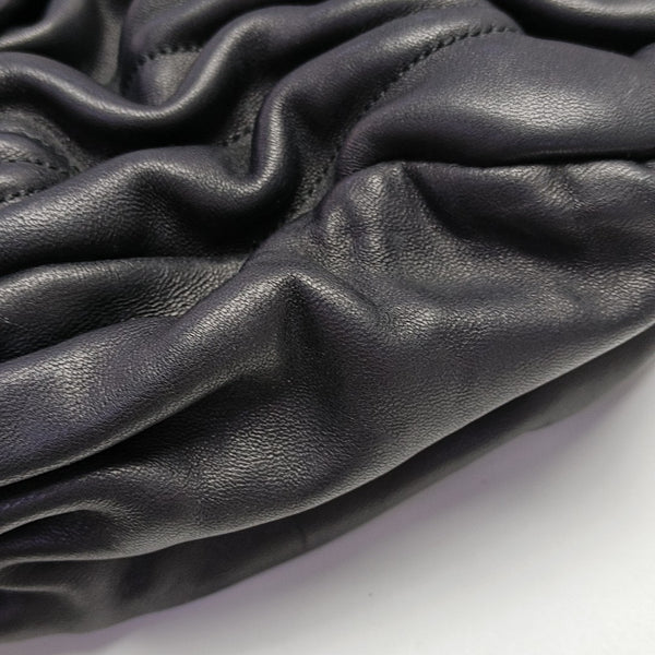 Quilted Lambskin Shoulder Bag Black