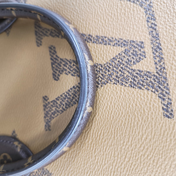 ONTHEGO MM Monogram Coated Canvas Brown