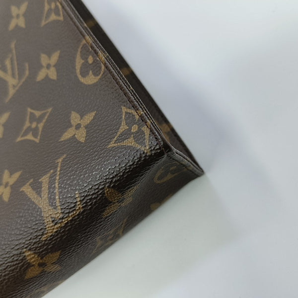 TOILET POCKET 26 Monogram Coated Canvas Brown