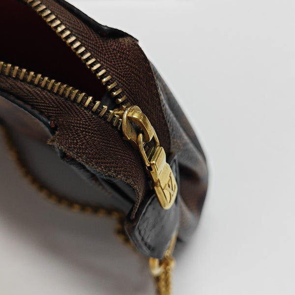 EVA Damier Ebene Coated Canvas Brown