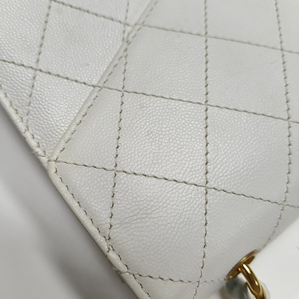 Quilted Calfskin White