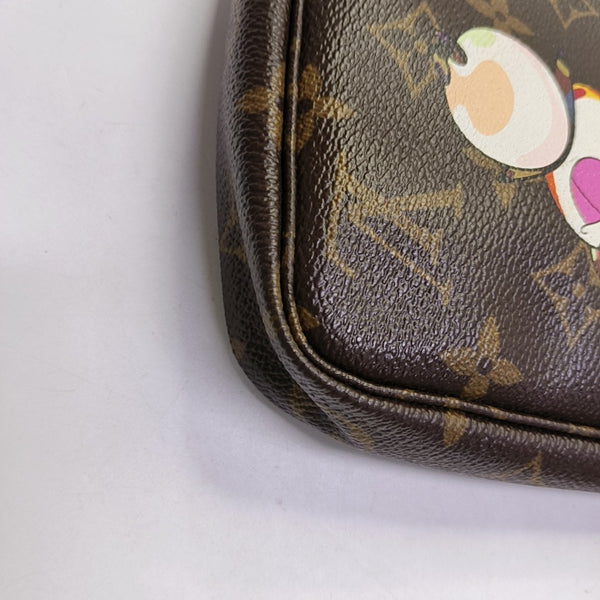 ACCESSOIRES GM Monogram Coated Canvas Brown