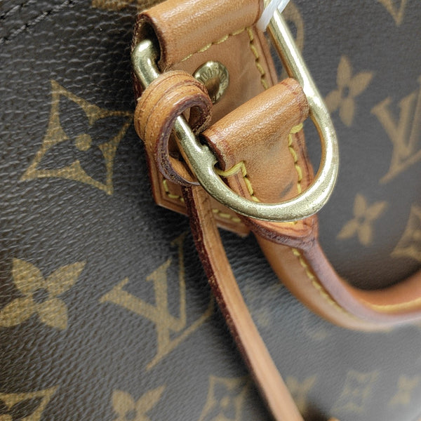 ALMA PM Monogram Coated Canvas Brown