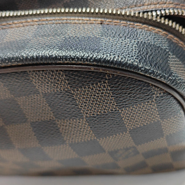 Damier Ebene Coated Canvas Shoulder Bag 25 Brown