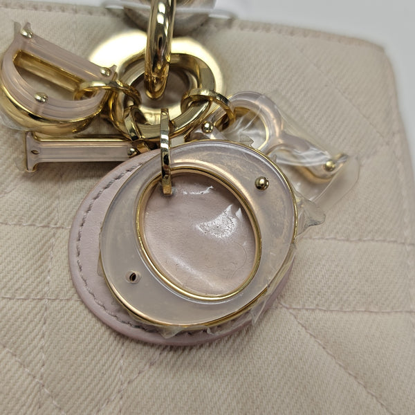 Lady D-Joy Small Cannage Canvas Pink