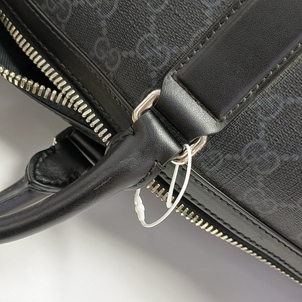 Monogram Coated Canvas Shoulder Bag Black