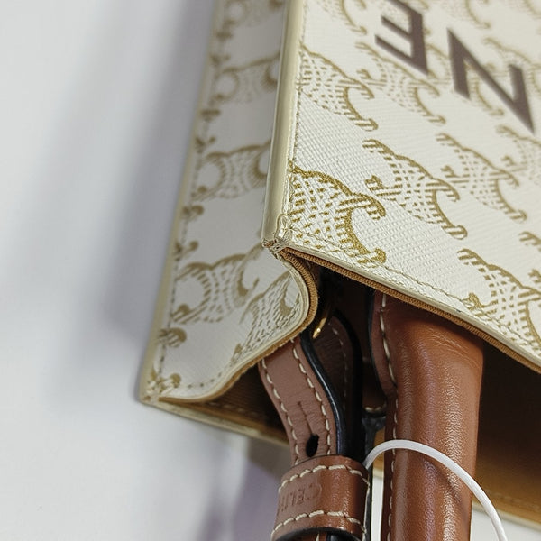 CABAS CELINE Mini Coated Canvas White