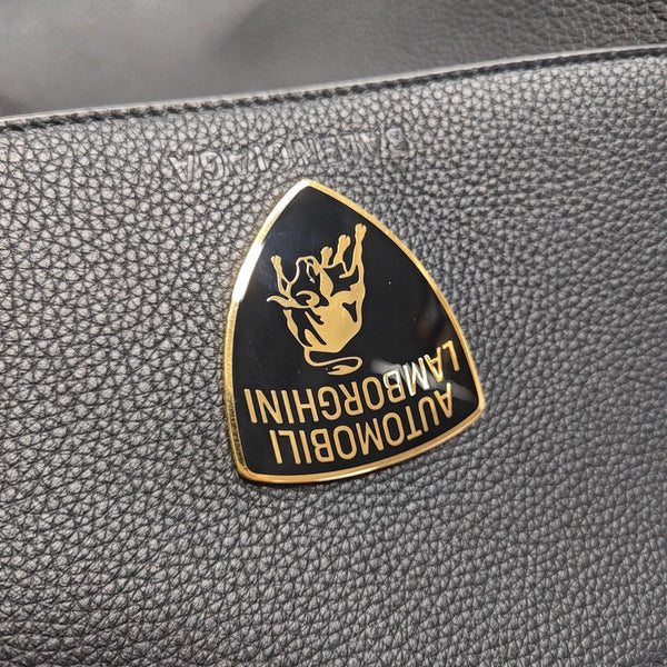 Calfskin Top Handle Bag Black